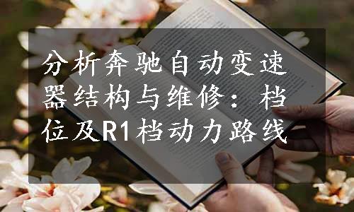 分析奔驰自动变速器结构与维修：档位及R1档动力路线