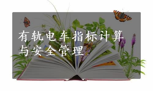 有轨电车指标计算与安全管理