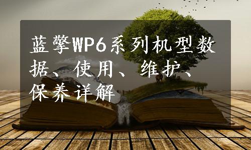 蓝擎WP6系列机型数据、使用、维护、保养详解