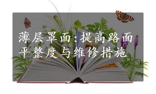 薄层罩面:提高路面平整度与维修措施