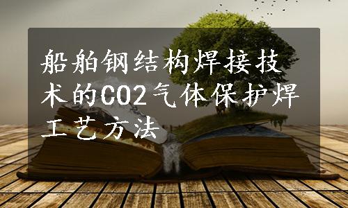 船舶钢结构焊接技术的CO2气体保护焊工艺方法