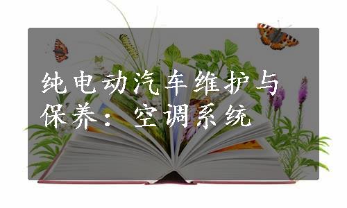 纯电动汽车维护与保养：空调系统