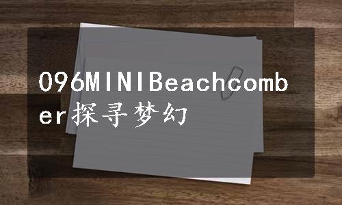 096MINIBeachcomber探寻梦幻