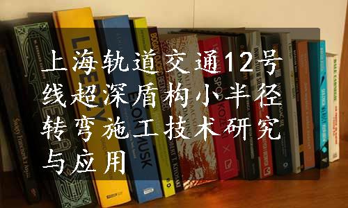 上海轨道交通12号线超深盾构小半径转弯施工技术研究与应用