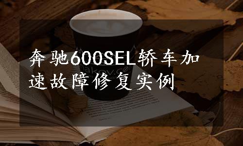 奔驰600SEL轿车加速故障修复实例