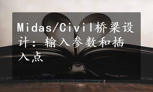 Midas/Civil桥梁设计：输入参数和插入点