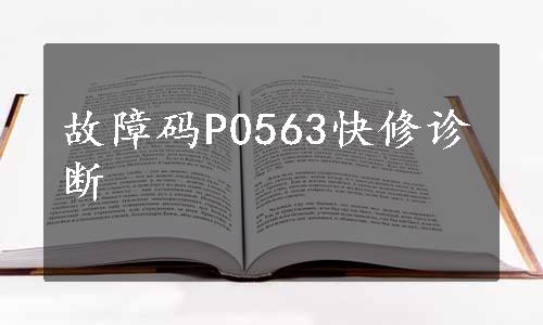 故障码P0563快修诊断