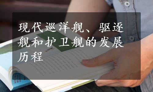 现代巡洋舰、驱逐舰和护卫舰的发展历程