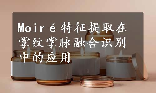 Moiré特征提取在掌纹掌脉融合识别中的应用