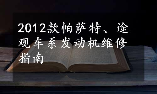 2012款帕萨特、途观车系发动机维修指南