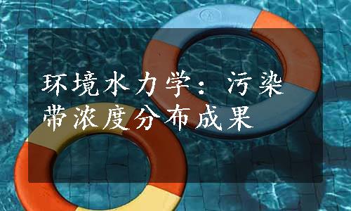 环境水力学：污染带浓度分布成果