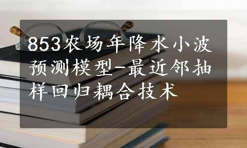 853农场年降水小波预测模型-最近邻抽样回归耦合技术