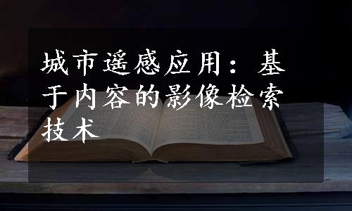 城市遥感应用：基于内容的影像检索技术