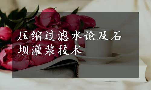 压缩过滤水论及石坝灌浆技术