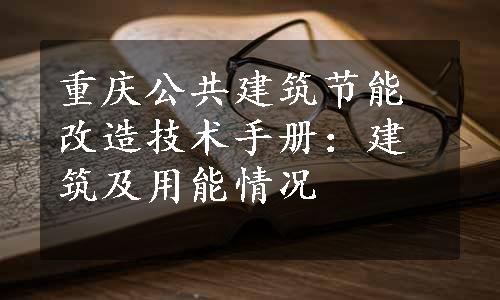 重庆公共建筑节能改造技术手册：建筑及用能情况