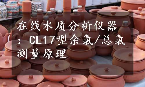 在线水质分析仪器：CL17型余氯/总氯测量原理