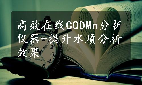 高效在线CODMn分析仪器-提升水质分析效果