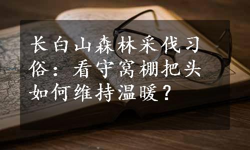 长白山森林采伐习俗：看守窝棚把头如何维持温暖？