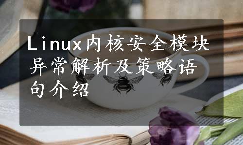 Linux内核安全模块异常解析及策略语句介绍