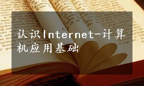 认识Internet-计算机应用基础