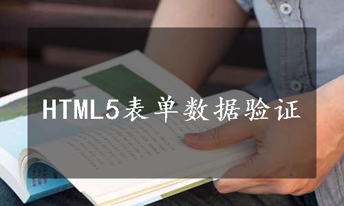 HTML5表单数据验证