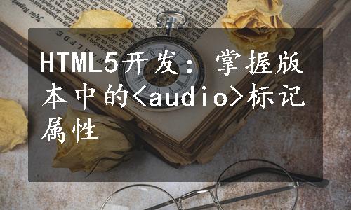 HTML5开发：掌握版本中的<audio>标记属性