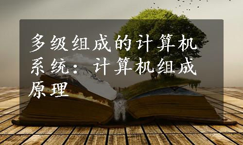 多级组成的计算机系统：计算机组成原理