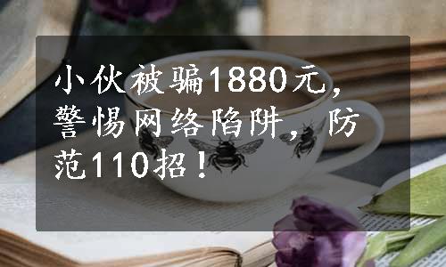 小伙被骗1880元，警惕网络陷阱，防范110招！