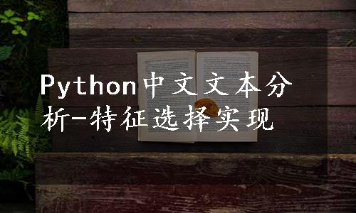 Python中文文本分析-特征选择实现