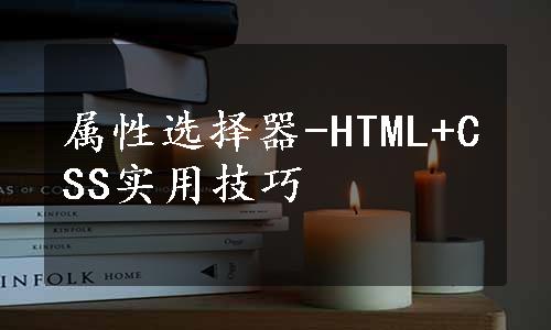 属性选择器-HTML+CSS实用技巧