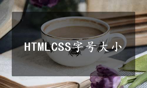 HTMLCSS字号大小