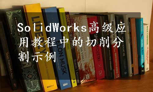 SolidWorks高级应用教程中的切削分割示例