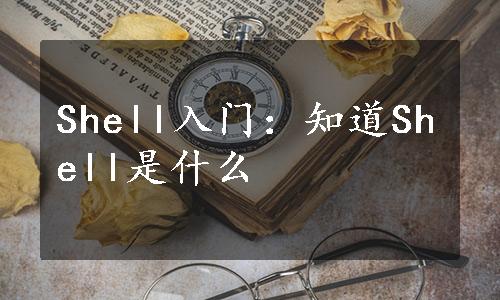 Shell入门：知道Shell是什么