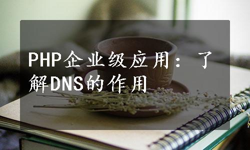 PHP企业级应用：了解DNS的作用