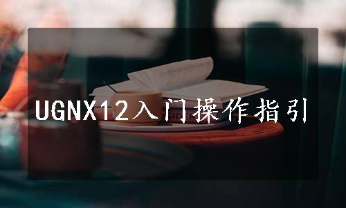 UGNX12入门操作指引