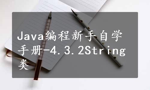 Java编程新手自学手册-4.3.2String类