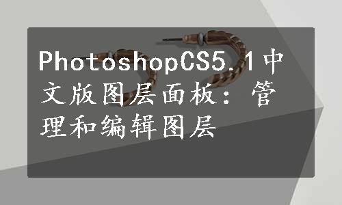 PhotoshopCS5.1中文版图层面板：管理和编辑图层