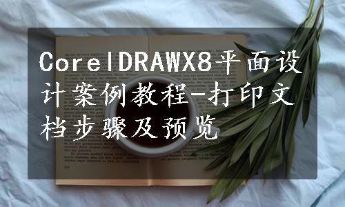 CorelDRAWX8平面设计案例教程-打印文档步骤及预览