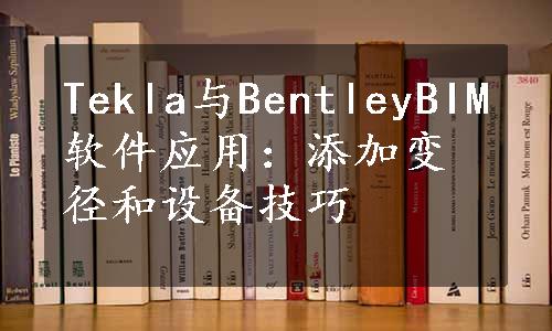 Tekla与BentleyBIM软件应用：添加变径和设备技巧