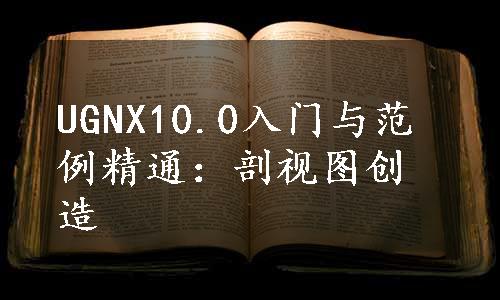 UGNX10.0入门与范例精通：剖视图创造