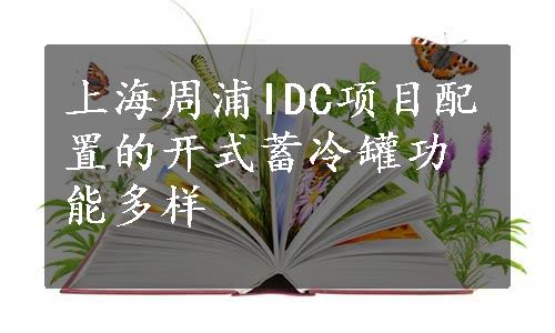 上海周浦IDC项目配置的开式蓄冷罐功能多样