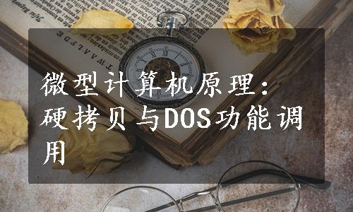 微型计算机原理：硬拷贝与DOS功能调用