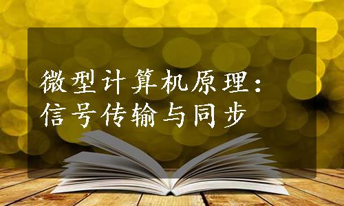 微型计算机原理：信号传输与同步