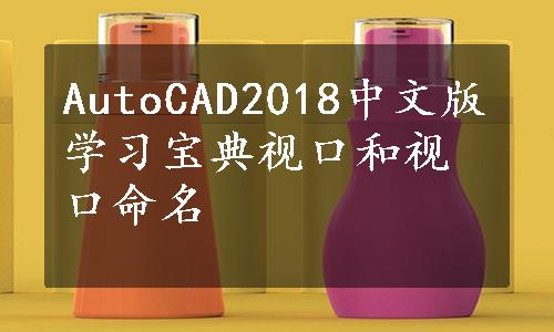 AutoCAD2018中文版学习宝典视口和视口命名