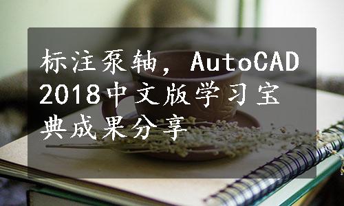 标注泵轴，AutoCAD2018中文版学习宝典成果分享