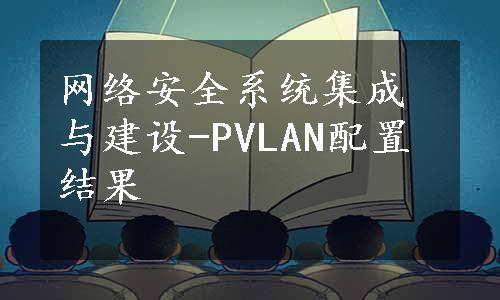 网络安全系统集成与建设-PVLAN配置结果