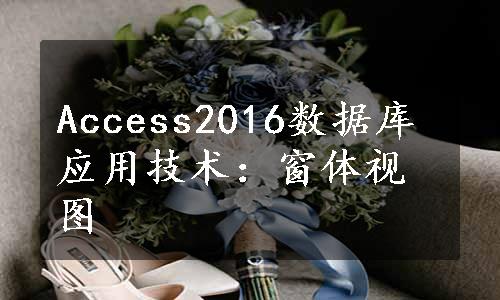 Access2016数据库应用技术：窗体视图