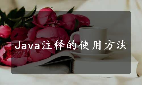 Java注释的使用方法