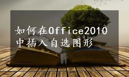 如何在Office2010中插入自选图形