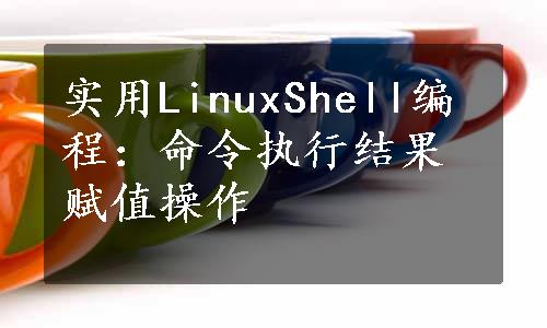 实用LinuxShell编程：命令执行结果赋值操作